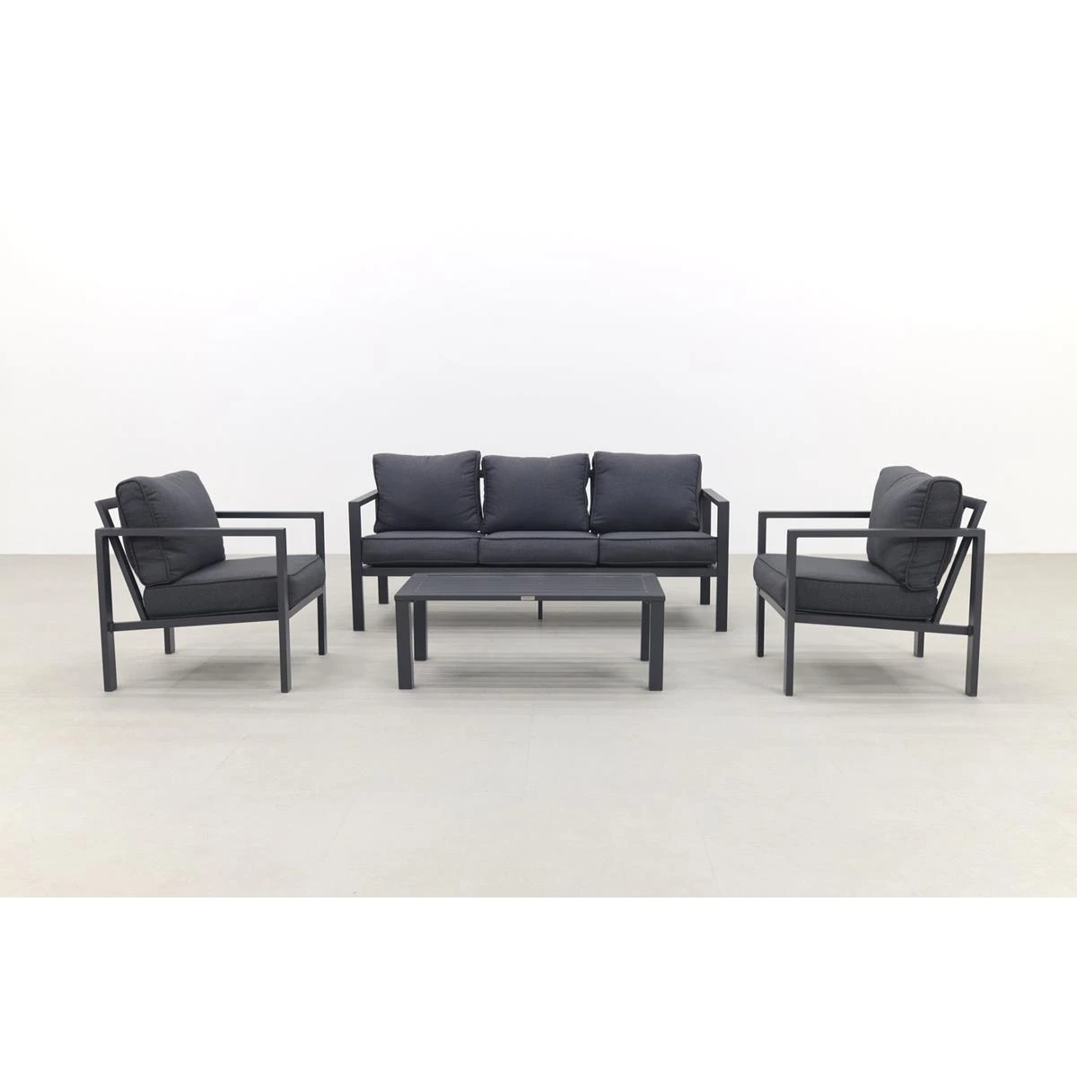 Garden Impressions Durban Loungeset 4-delig - Zwart 9 Garden Impressions Durban Loungeset 4-delig - Zwart - Afbeelding 7