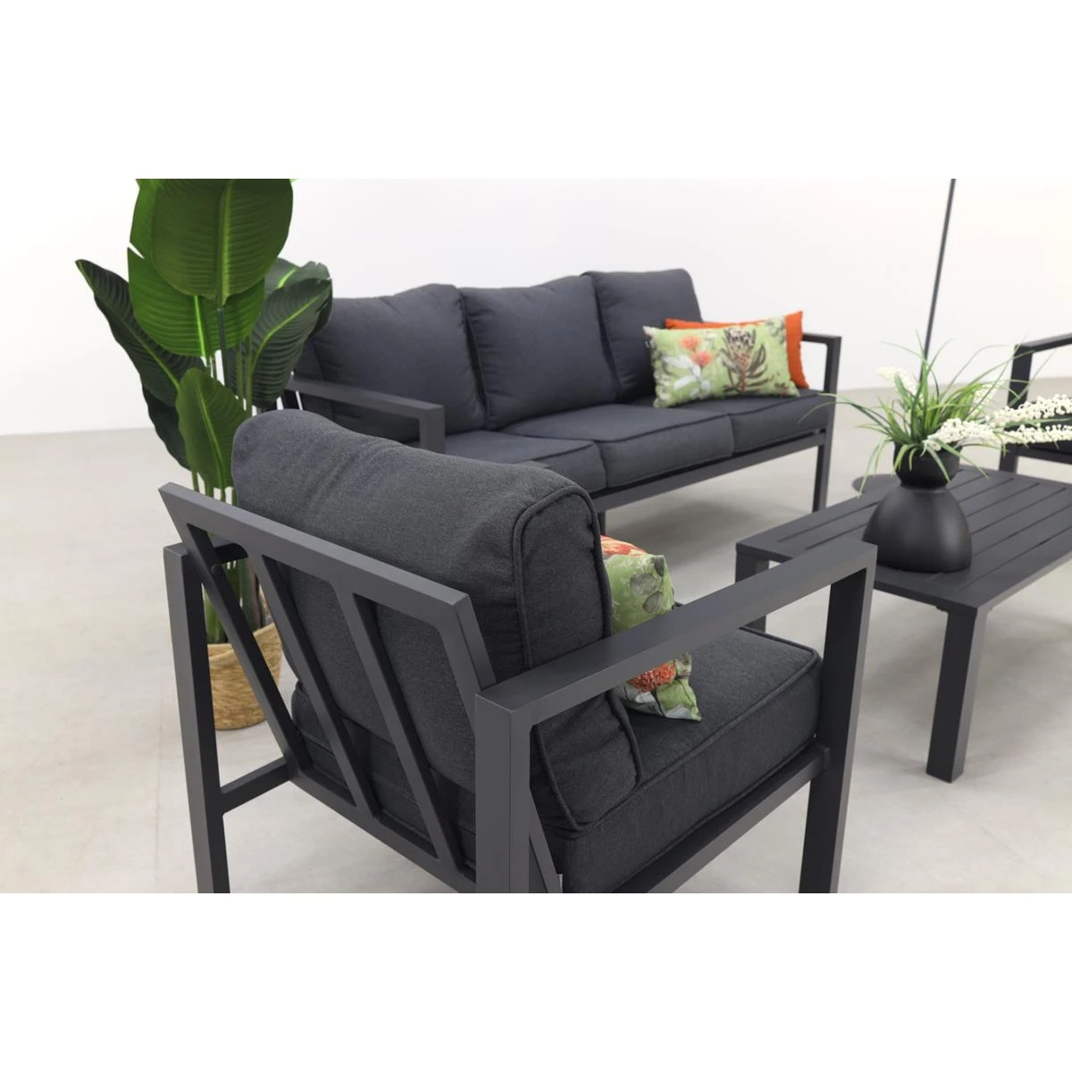 Garden Impressions Durban Loungeset 4-delig - Zwart 12 Garden Impressions Durban Loungeset 4-delig - Zwart - Afbeelding 10