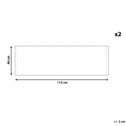 Beliani - ANZIO|AVELLINO - Ligstoel Doek Set Van 2 - Roze - Polyester 11 Beliani - ANZIO|AVELLINO - Ligstoel Doek Set Van 2 - Roze - Polyester -Tuinproducten 10063134