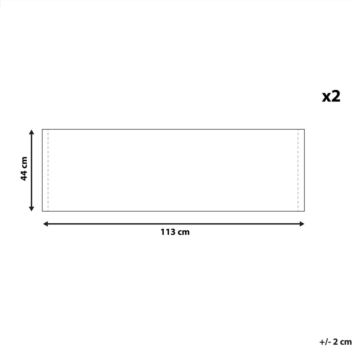 Beliani - ANZIO|AVELLINO - Ligstoel Doek Set Van 2 - Roze - Polyester 7 Beliani - ANZIO|AVELLINO - Ligstoel Doek Set Van 2 - Roze - Polyester - Afbeelding 5
