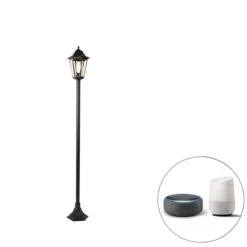 QAZQA Smart Staande Buitenlamp Zwart 170cm Incl. Wifi ST64 - New