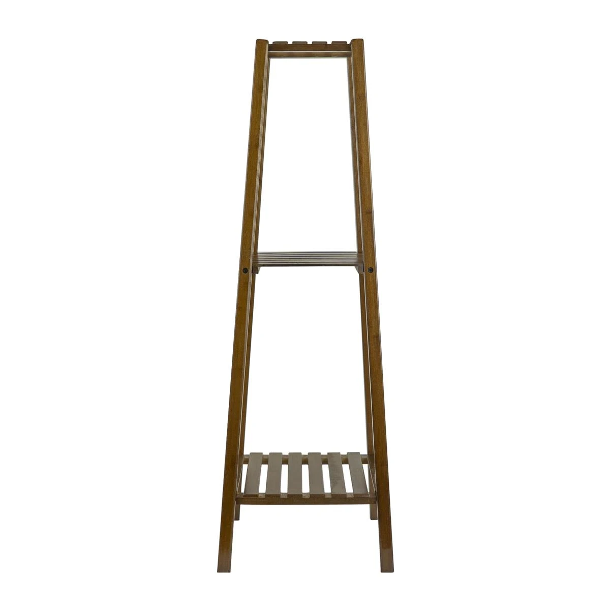 QUVIO Plantenstandaard 3 Laags Hout - Donkerbruin 4 QUVIO Plantenstandaard 3 Laags Hout - Donkerbruin - Afbeelding 2