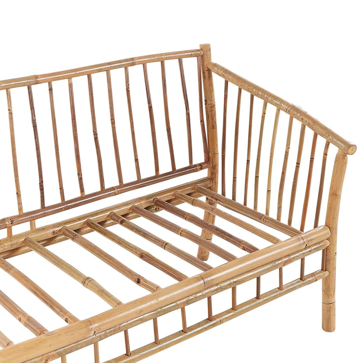 Beliani - MAGGIORE - Loungeset Voor 4 - Lichte Houtkleur - Bamboehout 9 Beliani - MAGGIORE - Loungeset Voor 4 - Lichte Houtkleur - Bamboehout - Afbeelding 7