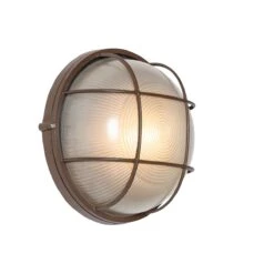 QAZQA Industriële Buitenwandlamp Roestbruin IP44 - Hanneke -Tuinproducten 10102807