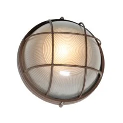 QAZQA Industriële Buitenwandlamp Roestbruin IP44 - Hanneke -Tuinproducten 10102809