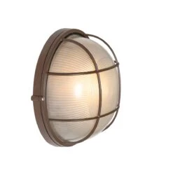 QAZQA Industriële Buitenwandlamp Roestbruin IP44 - Hanneke -Tuinproducten 10102831