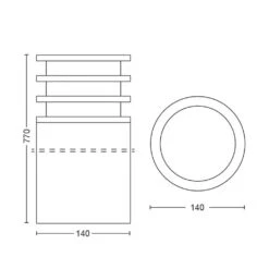 Philips Hue White Lucca Sokkel 15 Philips Hue White Lucca Sokkel -Tuinproducten 10106145