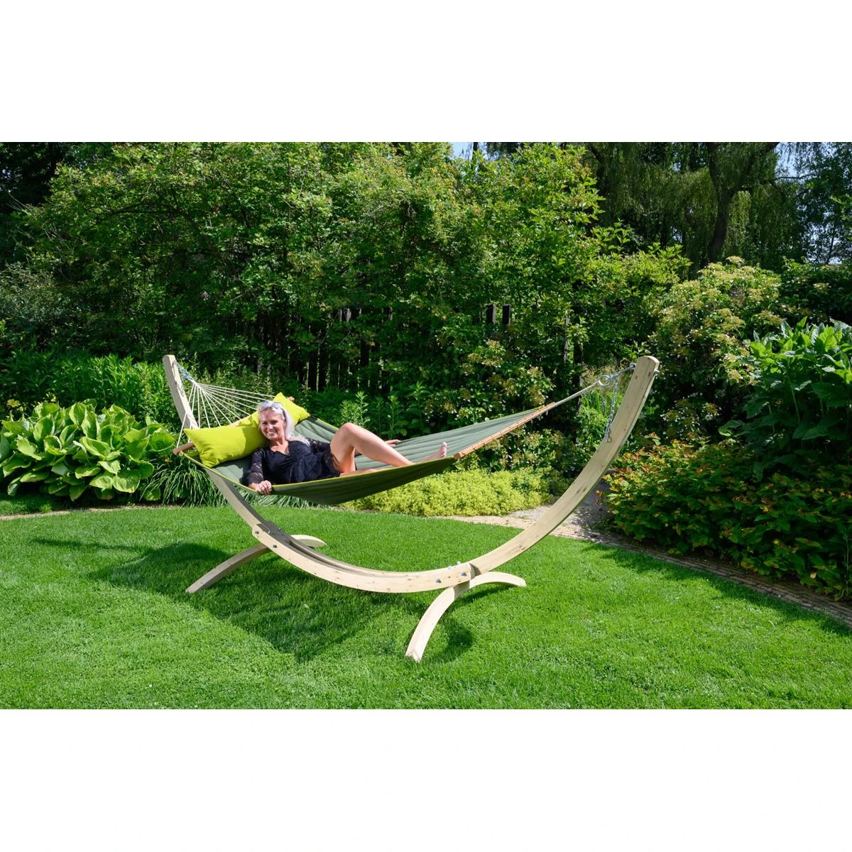 Tropilex® Hangmatstandaard Tweepersoons Wood Hout 5 Tropilex® Hangmatstandaard Tweepersoons Wood Hout - Afbeelding 3