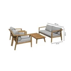 Exotan Lucca Loungeset - 2-zitsbank En Tuinstoelen -Tuinproducten 10123664