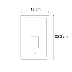QAZQA Industriële Buiten Wandlamp Zwart Met Glas 25,5 Cm IP44 - 17 QAZQA Industriële Buiten Wandlamp Zwart Met Glas 25,5 Cm IP44 - -Tuinproducten 10124750