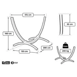 Tropilex® Hangmatstandaard Familie Wood Hout 23 Tropilex® Hangmatstandaard Familie Wood Hout -Tuinproducten 10125626