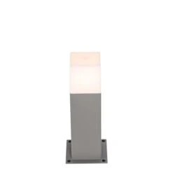 QAZQA Moderne Staande Buitenlamp Grijs 30 Cm IP44 - Denmark -Tuinproducten 10126971