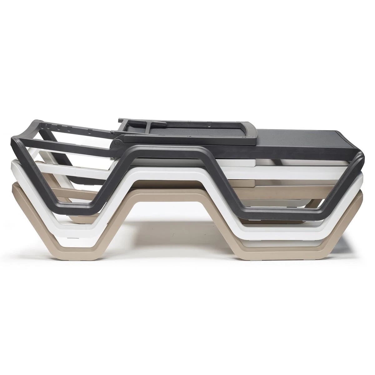 SCAB Vela Verstelbaar Ligbed Met Wielen - Set Van 2 - Antracietgrijs 8 SCAB Vela Verstelbaar Ligbed Met Wielen - Set Van 2 - Antracietgrijs - Afbeelding 6