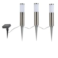QAZQA Set Van 3 Prikspots Staal Incl. LED IP44 Solar- Rox 21 QAZQA Set Van 3 Prikspots Staal Incl. LED IP44 Solar- Rox -Tuinproducten 10138490
