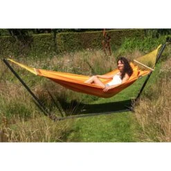 Tropilex® Hangmat Met Standaard Eénpersoons Easy & Relax Orange Oranje 13 Tropilex® Hangmat Met Standaard Eénpersoons Easy & Relax Orange Oranje -Tuinproducten 10146592