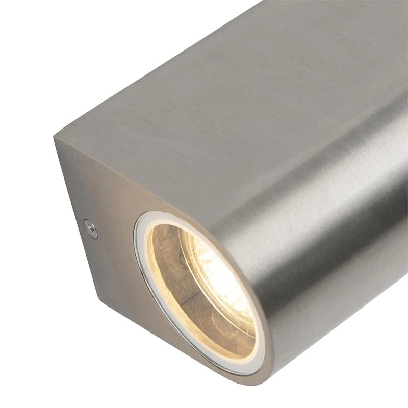 QAZQA Moderne Wandlamp Staal IP44 - Ben 7 QAZQA Moderne Wandlamp Staal IP44 - Ben - Afbeelding 5