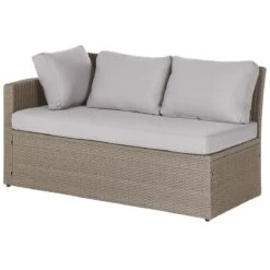 Beliani - BARDI - Loungeset Voor 5 - Natuurlijk - PE Rotan 18 Beliani - BARDI - Loungeset Voor 5 - Natuurlijk - PE Rotan -Tuinproducten 10161034