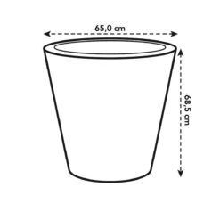 Elho Pure Straight Round Plantenbak 65 Cm Wit 13 Elho Pure Straight Round Plantenbak 65 Cm Wit -Tuinproducten 10170460