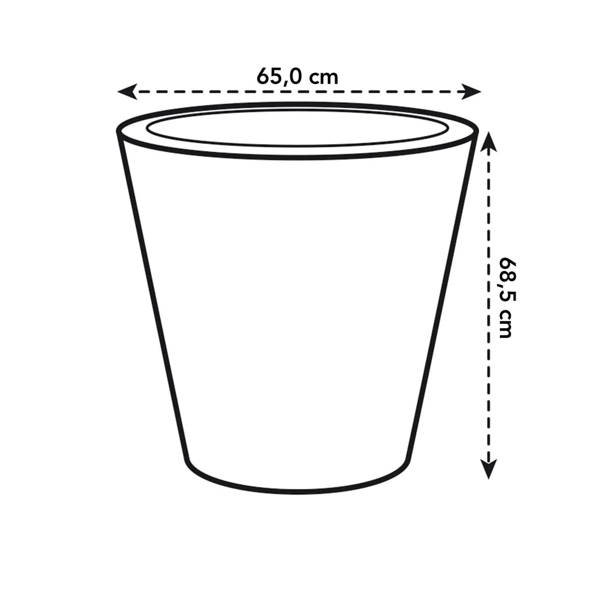 Elho Pure Straight Round Plantenbak 65 Cm Wit 8 Elho Pure Straight Round Plantenbak 65 Cm Wit - Afbeelding 6