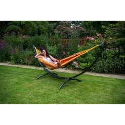 Tropilex® Hangmat Met Standaard Eénpersoons Arc & Dream Orange Oranje 15 Tropilex® Hangmat Met Standaard Eénpersoons Arc & Dream Orange Oranje -Tuinproducten 10193601