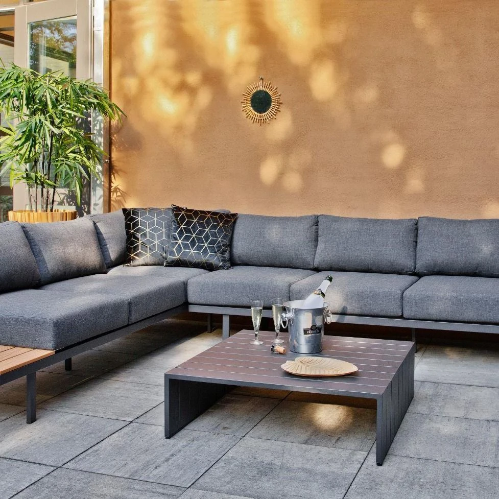 Exotan Bari Platform Loungeset - Grijs 4 Exotan Bari Platform Loungeset - Grijs - Afbeelding 2