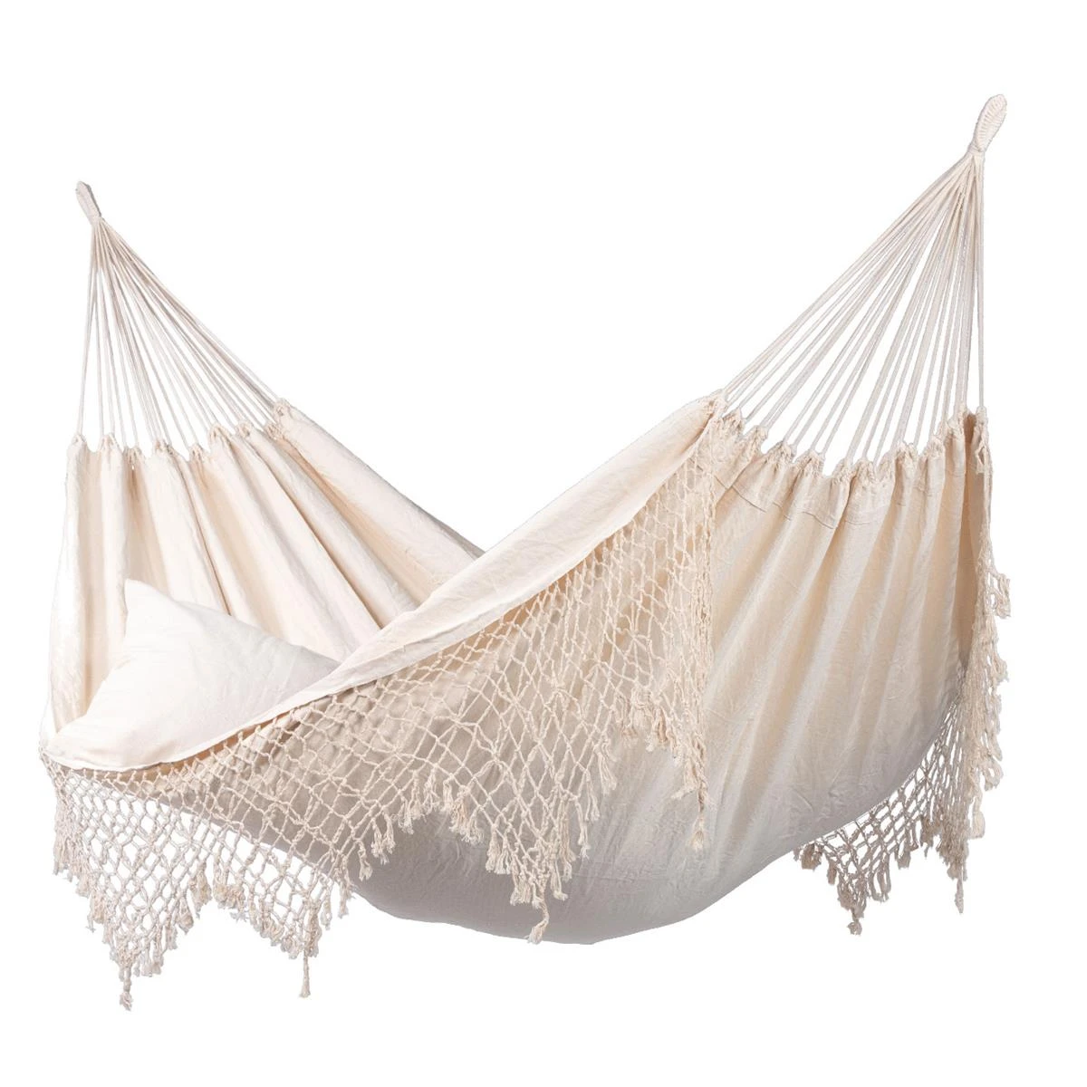 Tropilex® Hangmat Familie DeLuxe White Wit | Ecru 3 Tropilex® Hangmat Familie DeLuxe White Wit | Ecru