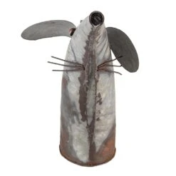 Clayre & Eef Decoratie Gieter Muis 40x15x30 Cm Grijs Metaal Muis 8 Clayre & Eef Decoratie Gieter Muis 40x15x30 Cm Grijs Metaal Muis -Tuinproducten 10209058