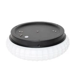 QAZQA Klassieke Plafondlamp Zwart Met Opaal Glas 30 Cm IP44 - Nohmi -Tuinproducten 10215243