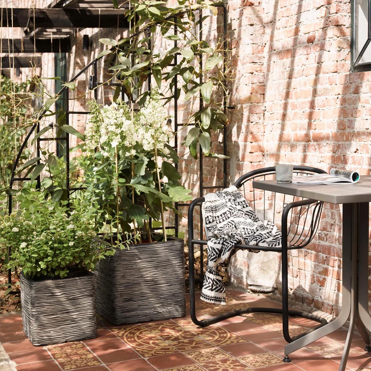 Capi Europe Nature Rib Vierkant Bloempot 50 X 50 Cm 4 Capi Europe Nature Rib Vierkant Bloempot 50 X 50 Cm - Afbeelding 2