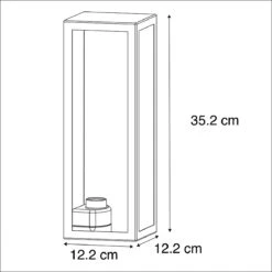 QAZQA Smart Buiten Wandlamp Zwart Met Glas Incl. Wifi ST64 - 17 QAZQA Smart Buiten Wandlamp Zwart Met Glas Incl. Wifi ST64 - -Tuinproducten 10229008