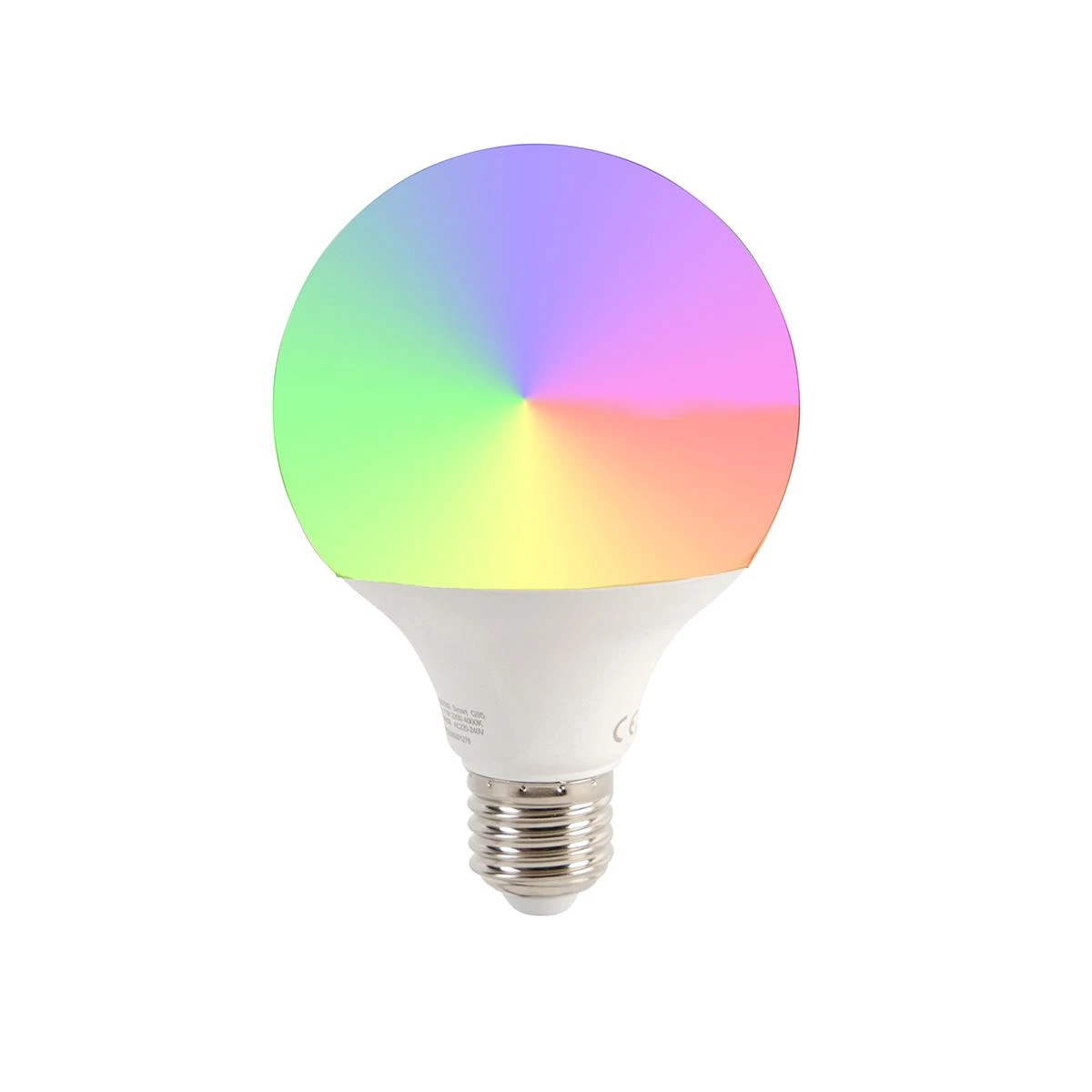 QAZQA Smart Vloerlamp Wit 110 Cm Incl. Wifi G95 - Storm Extra Large 7 QAZQA Smart Vloerlamp Wit 110 Cm Incl. Wifi G95 - Storm Extra Large - Afbeelding 5