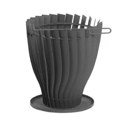 Beliani - KEDIRI - Vuurkorf - Zwart - Staal