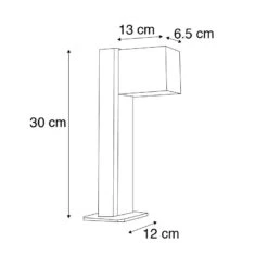QAZQA Smart Staande Buitenlamp Roestbruin 30 Cm IP44 Incl. Wifi GU10 -Tuinproducten 10331965