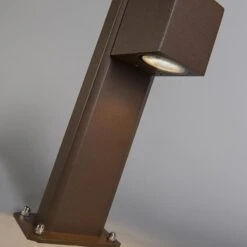 QAZQA Smart Staande Buitenlamp Roestbruin 30 Cm IP44 Incl. Wifi GU10 -Tuinproducten 10332625