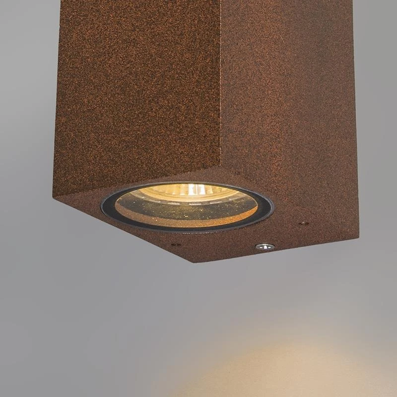 QAZQA Set Van 2 Industriële Wandlampen Roestbruin 2-lichts IP44 - 9 QAZQA Set Van 2 Industriële Wandlampen Roestbruin 2-lichts IP44 - - Afbeelding 7