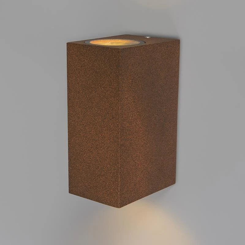 QAZQA Set Van 2 Industriële Wandlampen Roestbruin 2-lichts IP44 - 8 QAZQA Set Van 2 Industriële Wandlampen Roestbruin 2-lichts IP44 - - Afbeelding 6