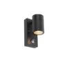 QAZQA Buitenwandlamp Zwart Met Bewegingssensor IP44 - Solo 2 QAZQA Buitenwandlamp Zwart Met Bewegingssensor IP44 - Solo -Tuinproducten 10359621
