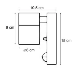 QAZQA Buitenwandlamp Zwart Met Bewegingssensor IP44 - Solo 17 QAZQA Buitenwandlamp Zwart Met Bewegingssensor IP44 - Solo -Tuinproducten 10359641
