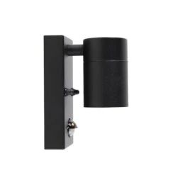 QAZQA Buitenwandlamp Zwart Met Bewegingssensor IP44 - Solo 20 QAZQA Buitenwandlamp Zwart Met Bewegingssensor IP44 - Solo -Tuinproducten 10359645