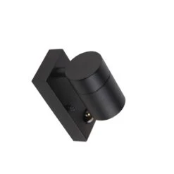 QAZQA Buitenwandlamp Zwart Met Bewegingssensor IP44 - Solo 22 QAZQA Buitenwandlamp Zwart Met Bewegingssensor IP44 - Solo -Tuinproducten 10359659