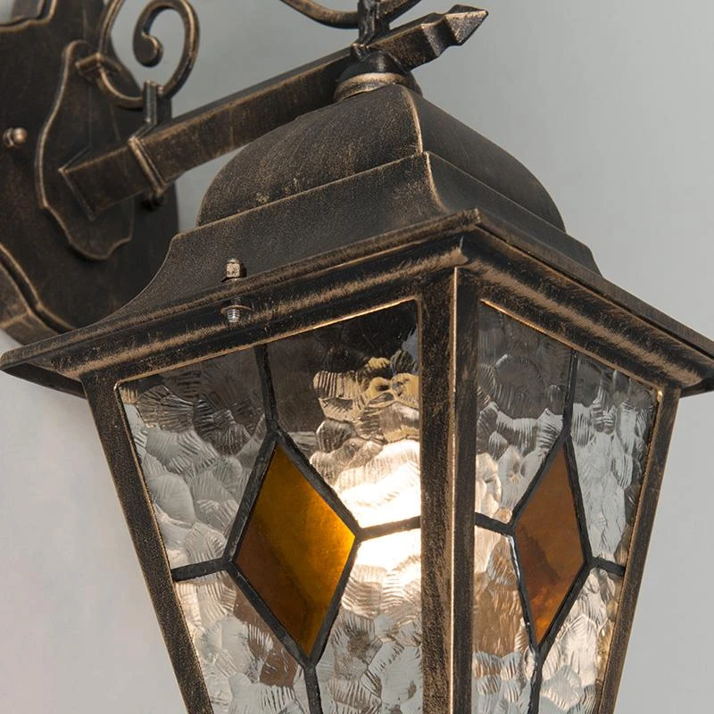 QAZQA Smart Vintage Buiten Wandlantaarn Brons Incl. Wifi A60 - 10 QAZQA Smart Vintage Buiten Wandlantaarn Brons Incl. Wifi A60 - - Afbeelding 8