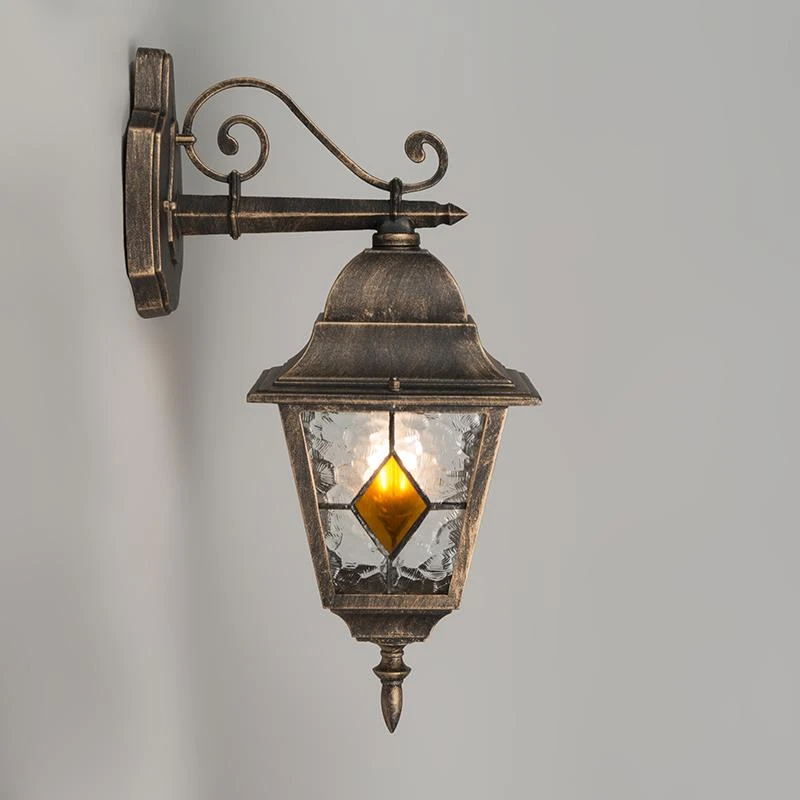 QAZQA Smart Vintage Buiten Wandlantaarn Brons Incl. Wifi A60 - 9 QAZQA Smart Vintage Buiten Wandlantaarn Brons Incl. Wifi A60 - - Afbeelding 7