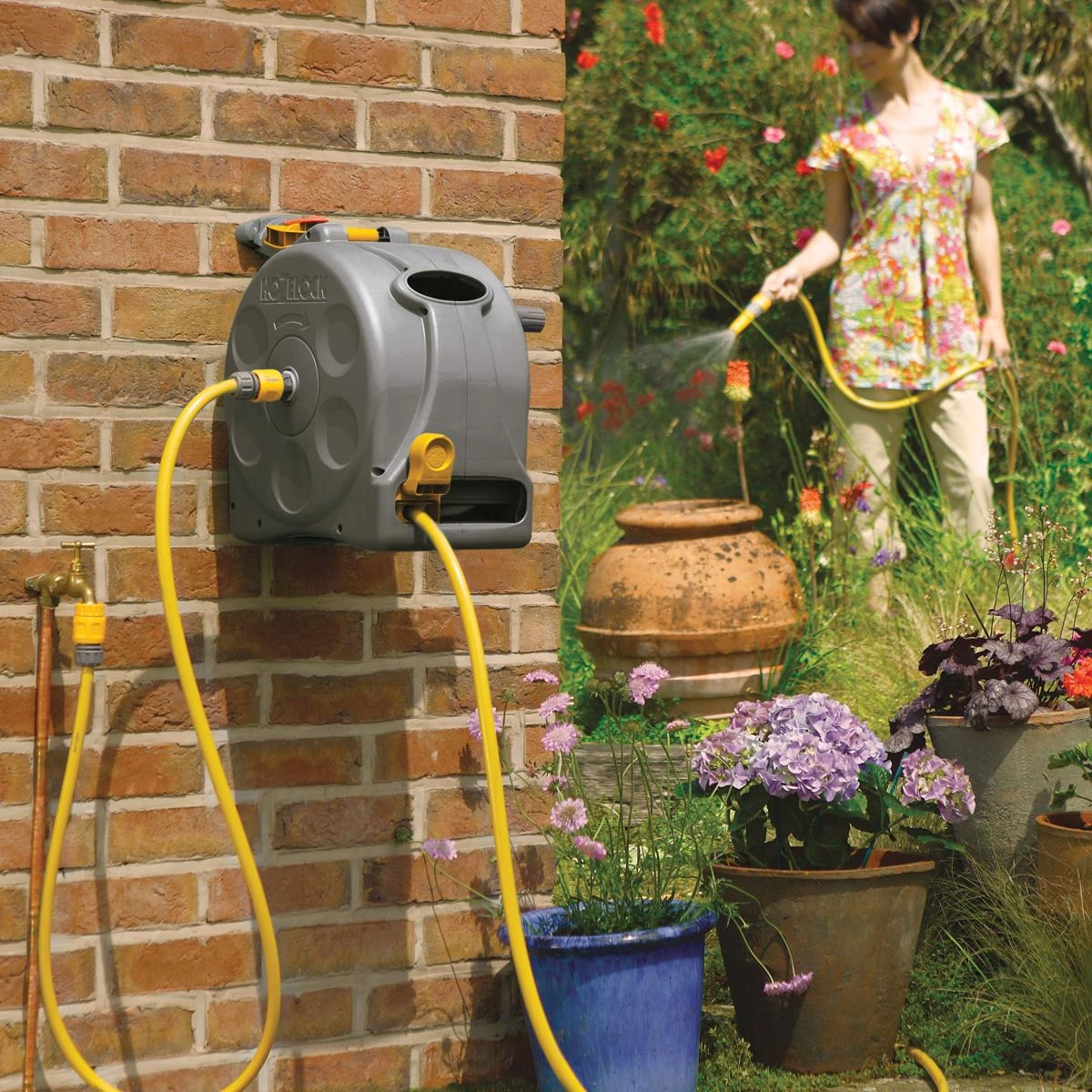 Hozelock CompactReel Wandslangenbox 25 M 4 Hozelock CompactReel Wandslangenbox 25 M - Afbeelding 2