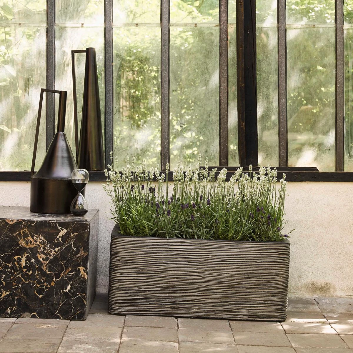 Capi Europe Nature Rib Bloembak Rechthoekig 4 Capi Europe Nature Rib Bloembak Rechthoekig - Afbeelding 2