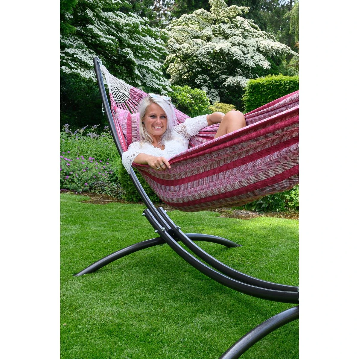 Tropilex® Hangmatstandaard Tweepersoons Arc Zwart 6 Tropilex® Hangmatstandaard Tweepersoons Arc Zwart - Afbeelding 4