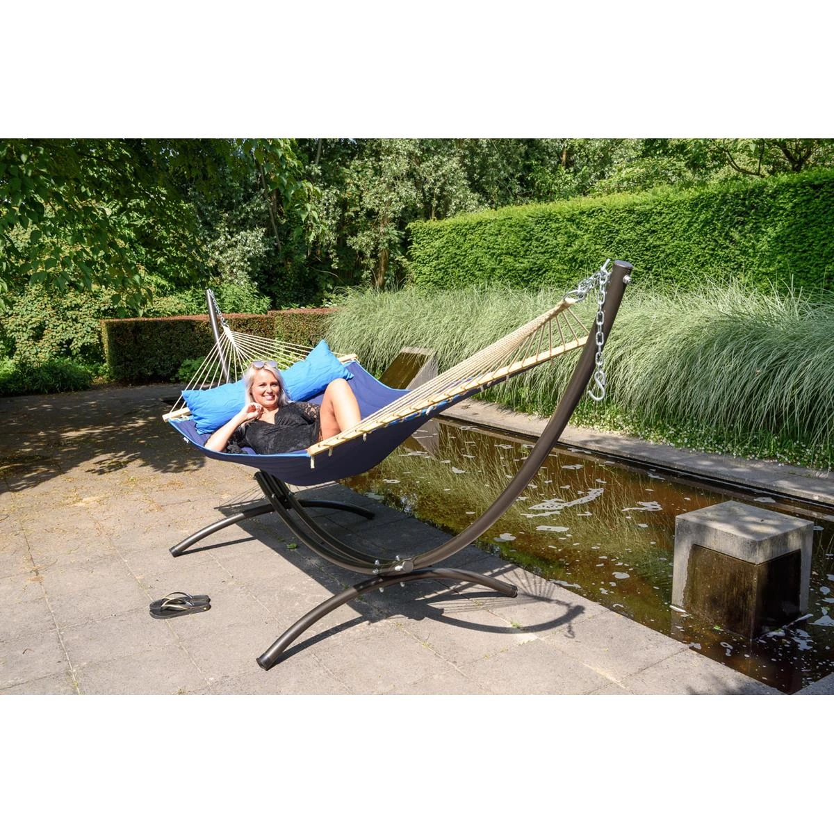 Tropilex® Hangmatstandaard Tweepersoons Arc Zwart 8 Tropilex® Hangmatstandaard Tweepersoons Arc Zwart - Afbeelding 6