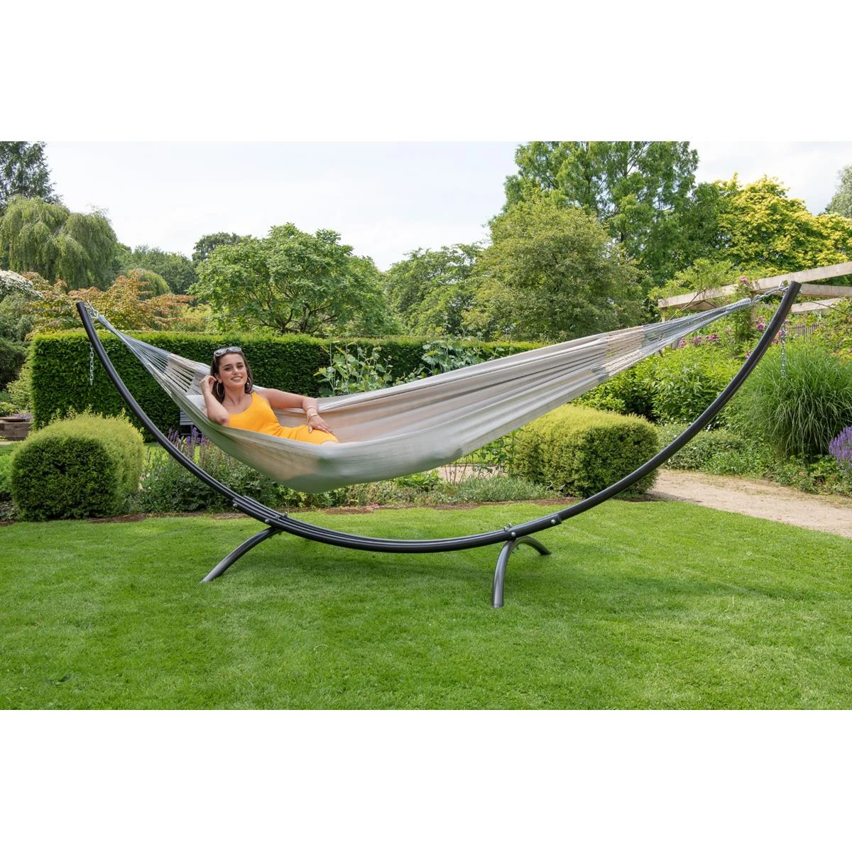 Tropilex® Hangmatstandaard Tweepersoons Arc Zwart 7 Tropilex® Hangmatstandaard Tweepersoons Arc Zwart - Afbeelding 5