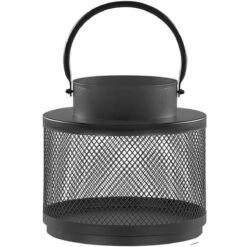 Beliani - YAMDENA - Lantaarn - Zwart 24 Cm - IJzer
