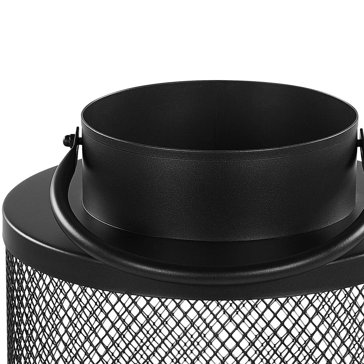 Beliani - YAMDENA - Lantaarn - Zwart 24 Cm - IJzer 6 Beliani - YAMDENA - Lantaarn - Zwart 24 Cm - IJzer - Afbeelding 4