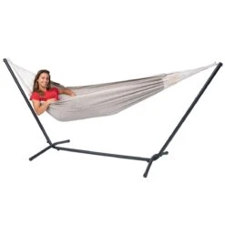 Tropilex® Hangmat Met Standaard Eénpersoons Easy & Natural Brown Bruin 18 Tropilex® Hangmat Met Standaard Eénpersoons Easy & Natural Brown Bruin -Tuinproducten 10448880